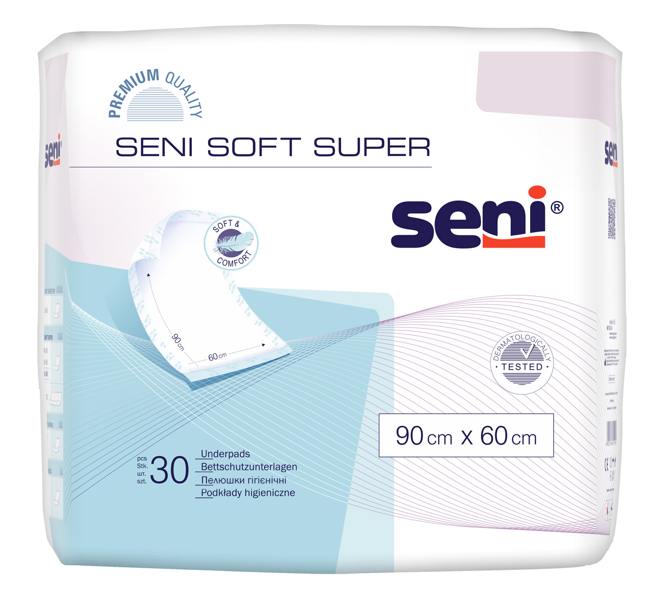 Пелюшки гігієнічні SENI SOFT Super 90х60 см. (30 шт.)
